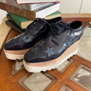 Stella McCartney platform star shoes in night blue💙